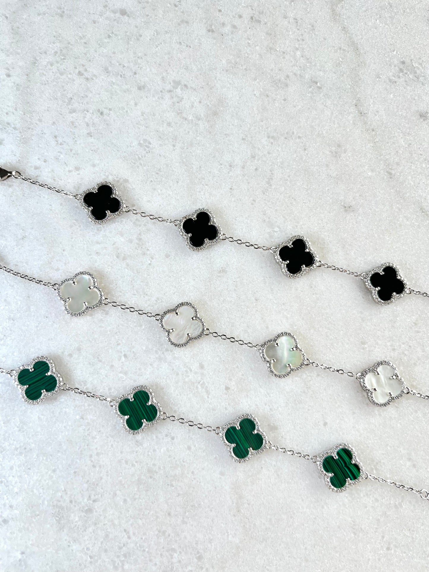 Nomi Green Clover Bracelet