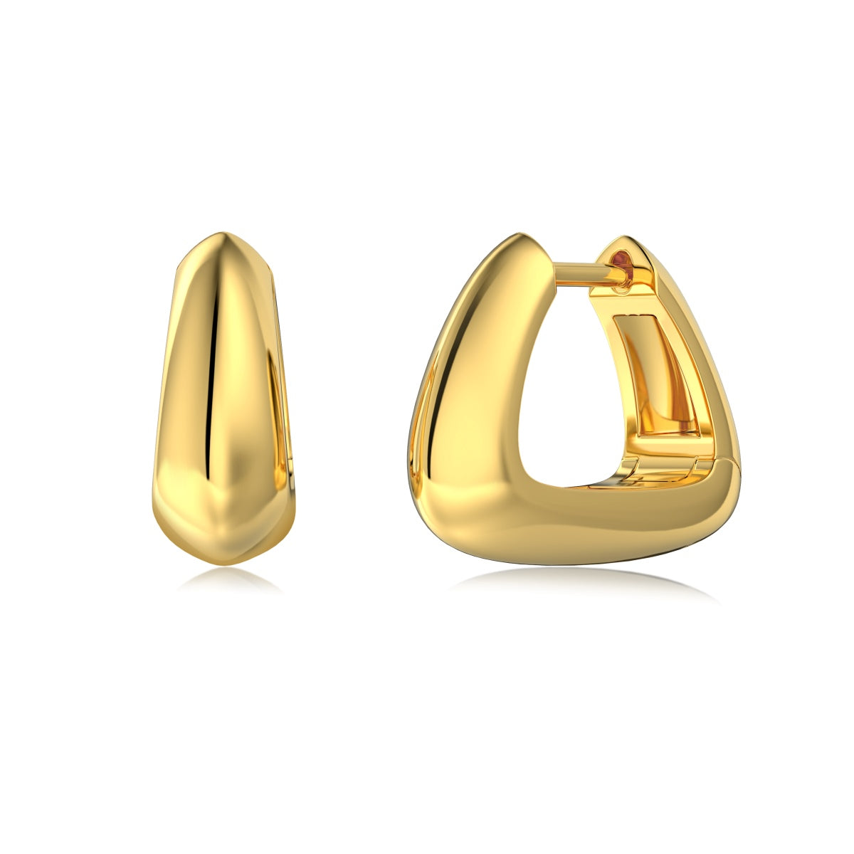 Tria Gold Hoops