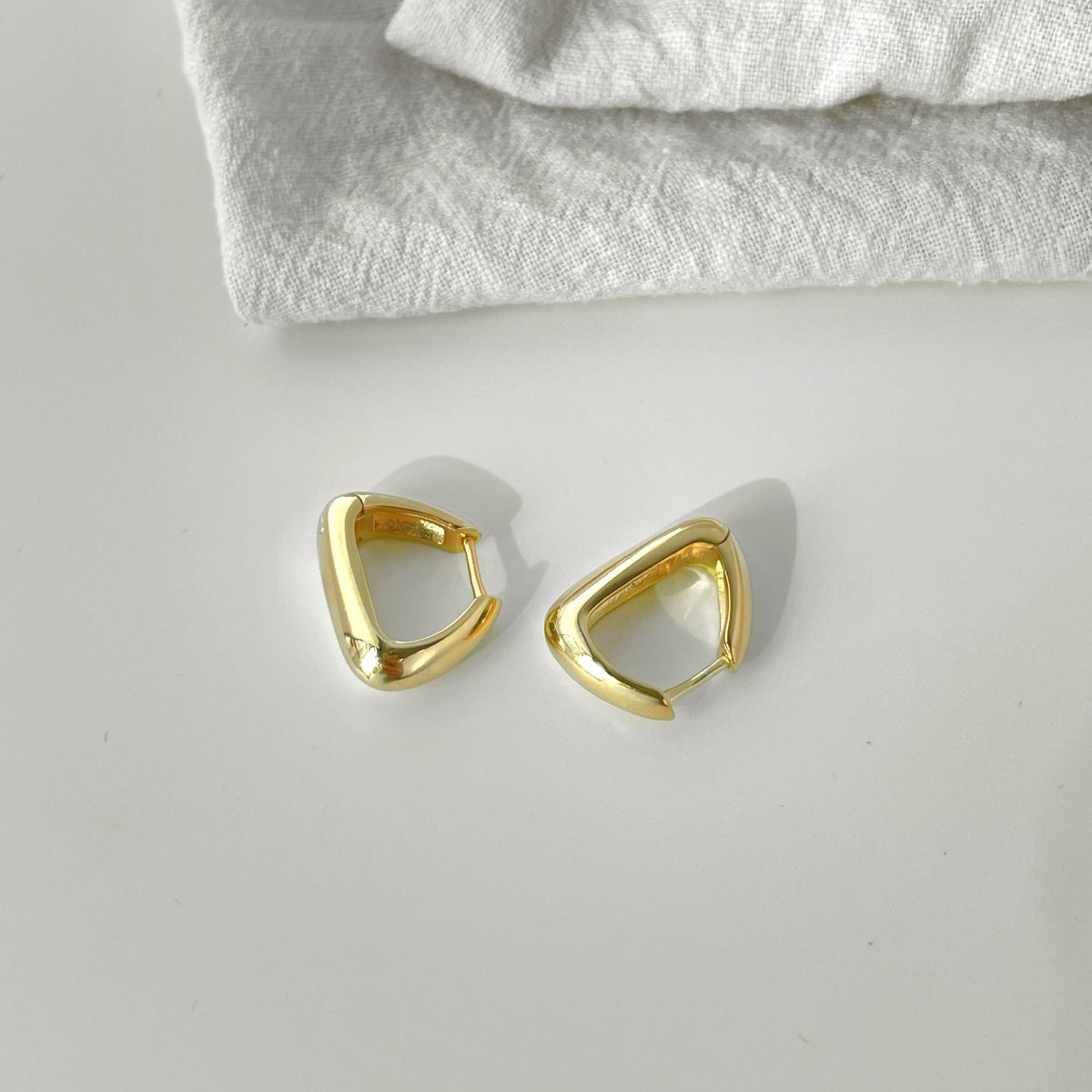 Tria Gold Hoops