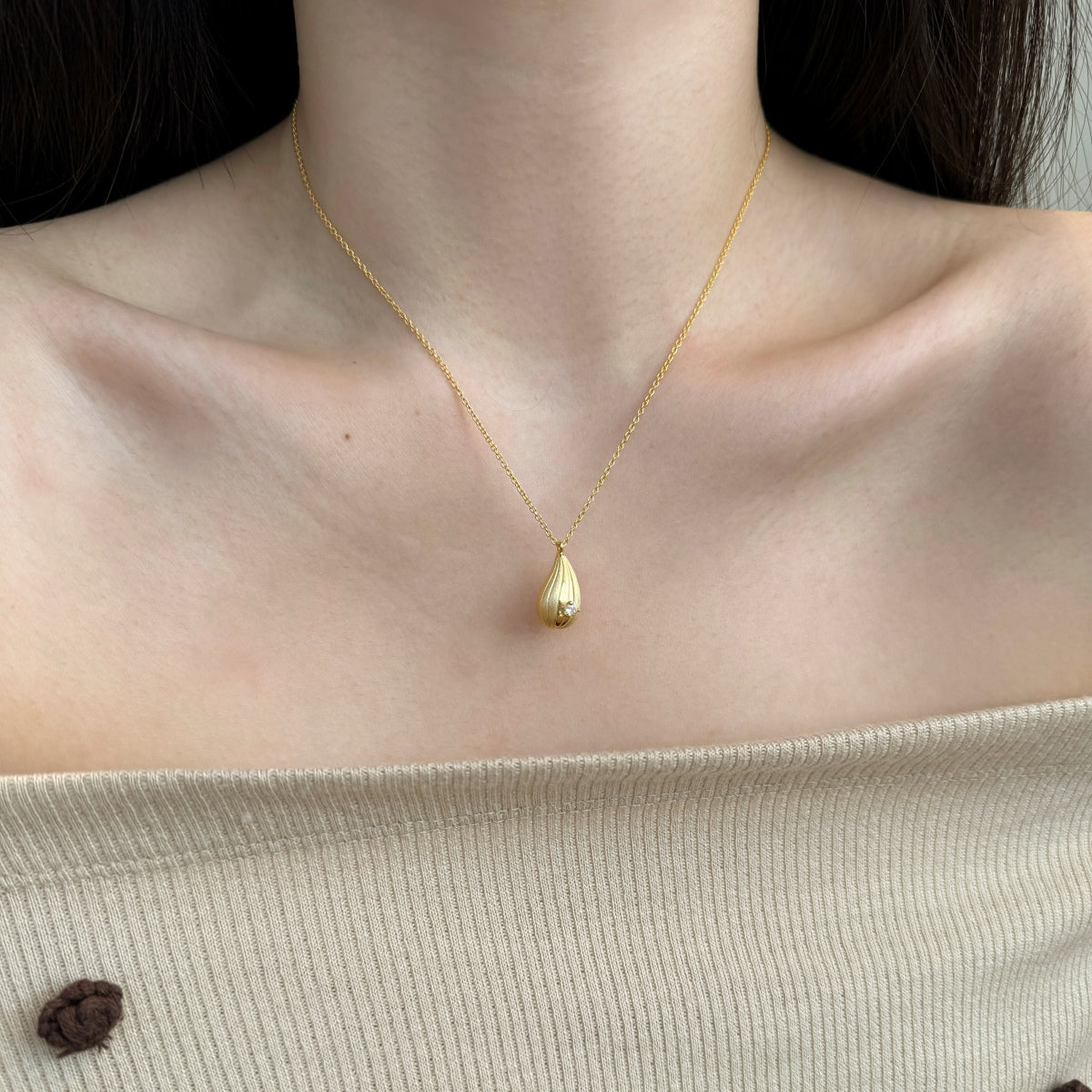 Gold Drop Necklace