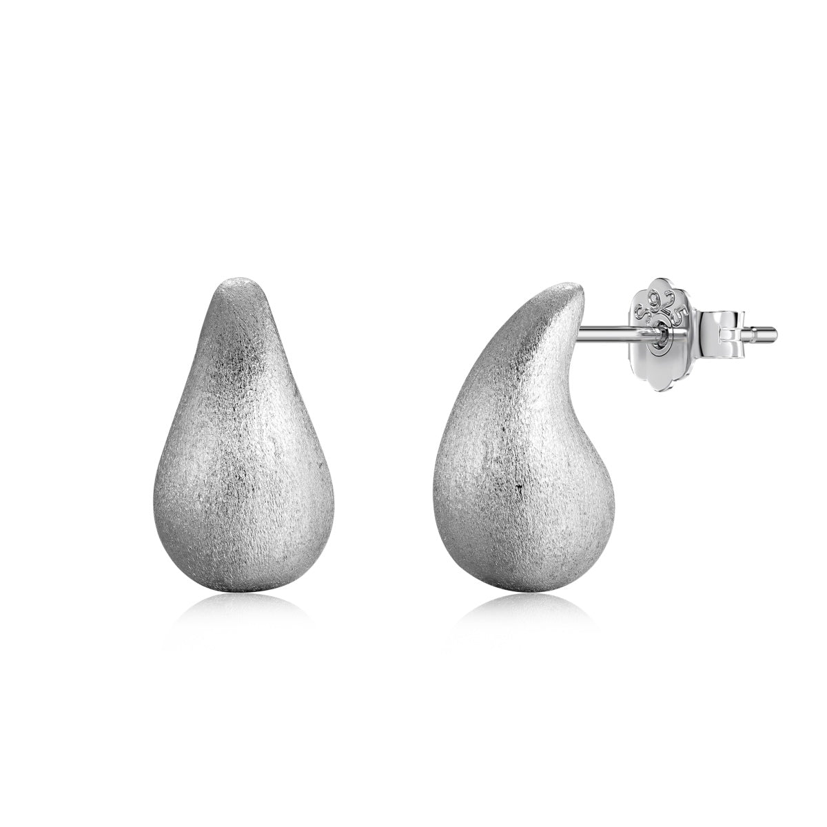 Silver Drop 12MM Earrings