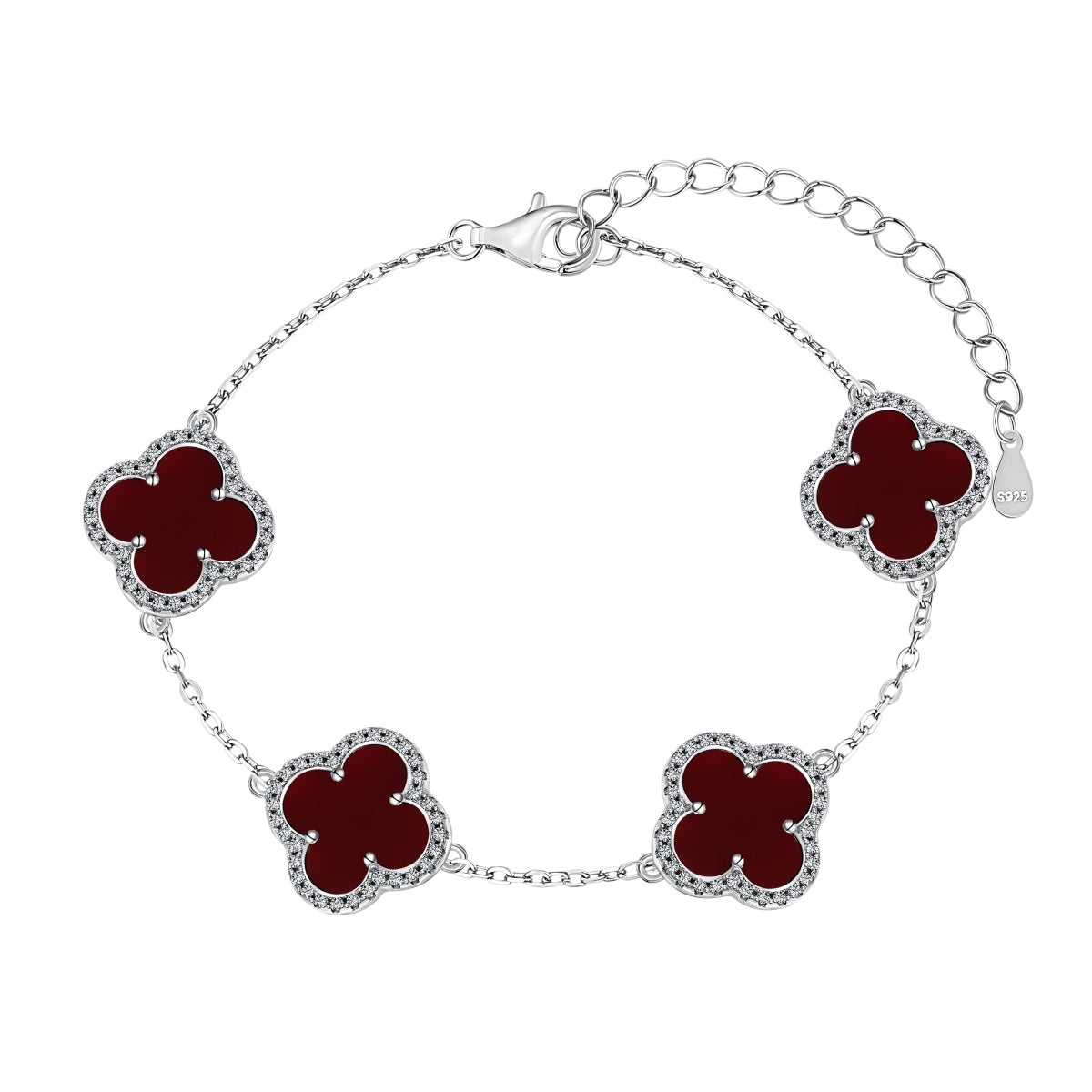 Nomi Red Clover Bracelet