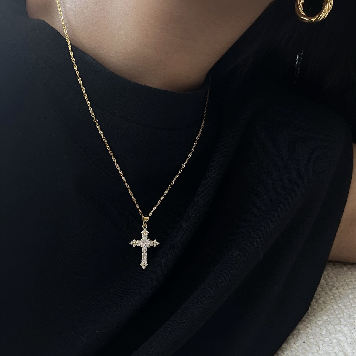Elsa Cross Necklace