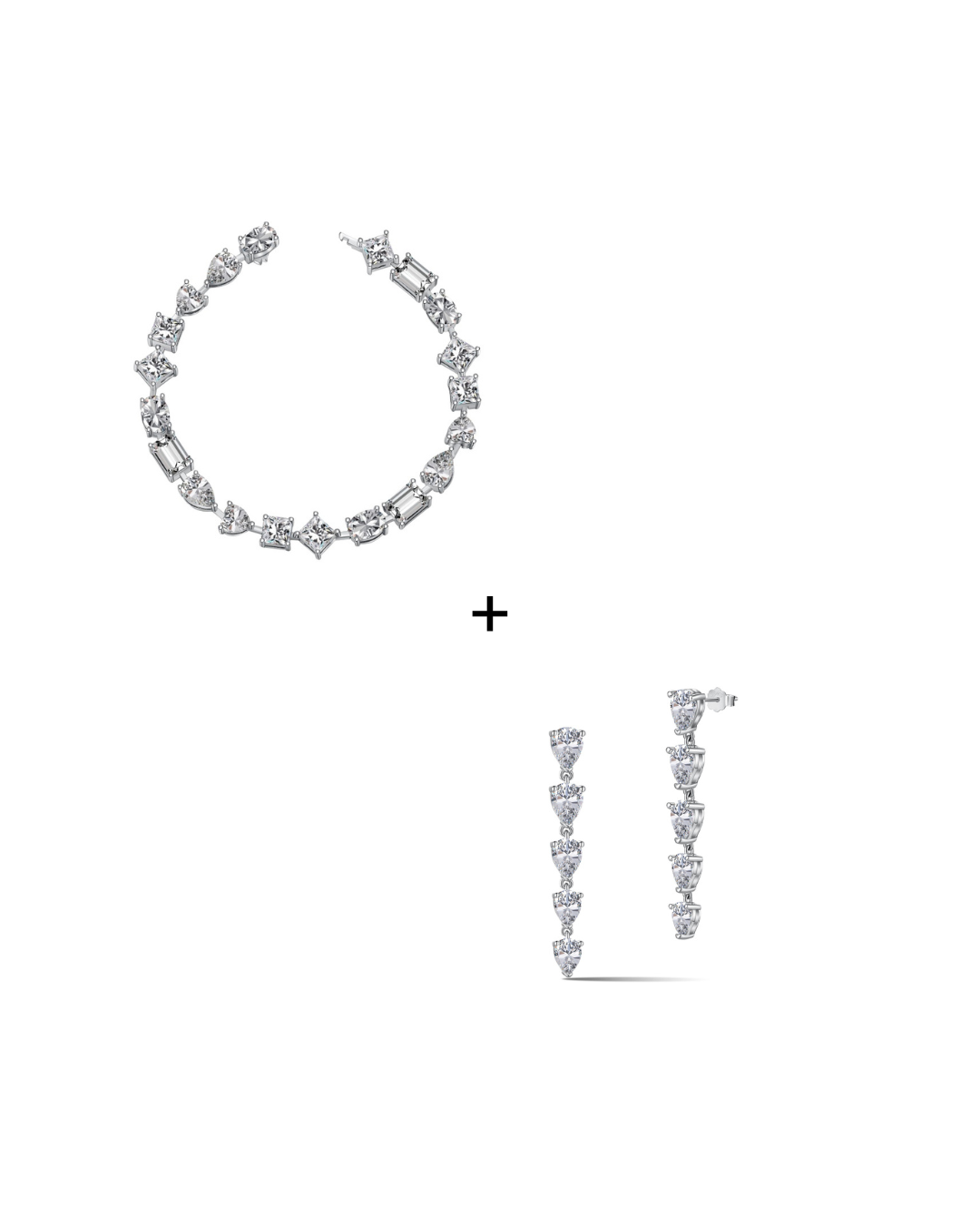 Ramya Bracelet & Pear Drop Earrings Set