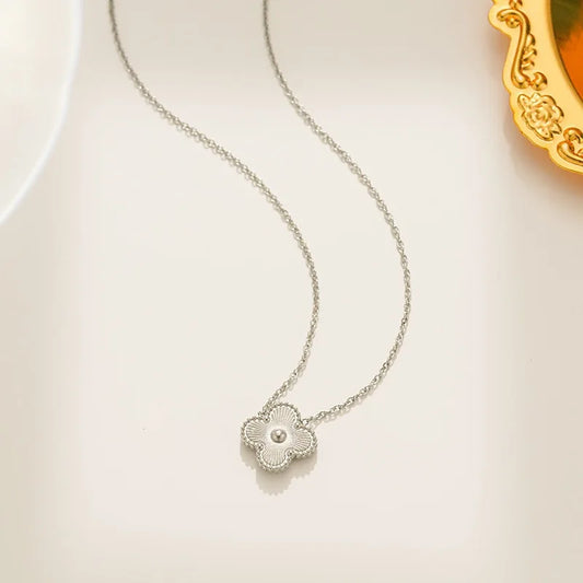 Silver Clover Necklace