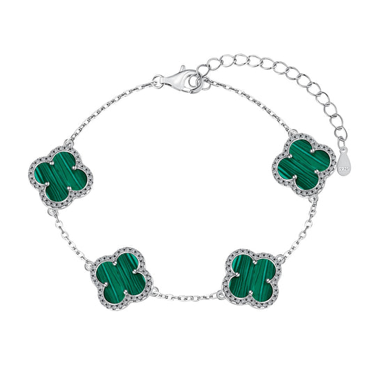 Nomi Green Clover Bracelet