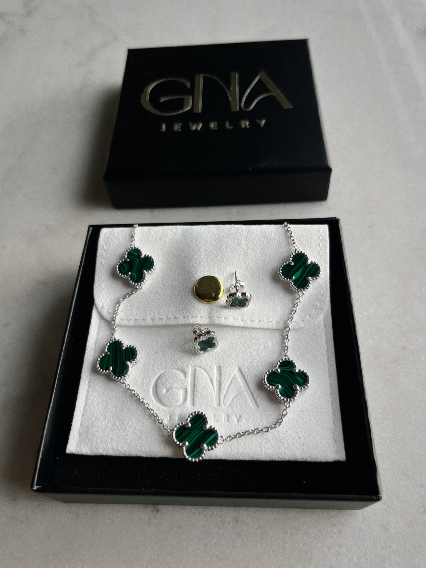 Jessie Green Clover Necklace